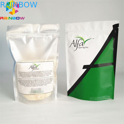 tùy chỉnh Logo riêng của bạn In túi bao bì bằng nhôm với túi dưới đáy túi Túi dưới cùng túi rõ ràng dây kéo túi