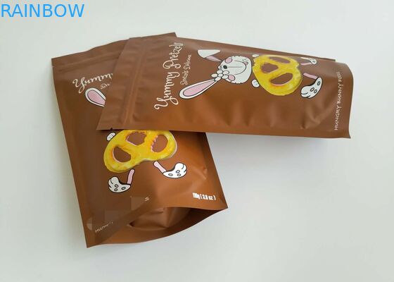Bao bì túi đồ ăn nhẹ protein ca cao, Thắt lưng lên túi dán ấn bản logo