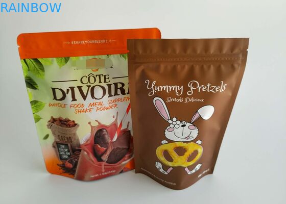 Nhựa nhựa nhôm Laminated Stand Up k Bags Dried Beef Snack Packaging bền