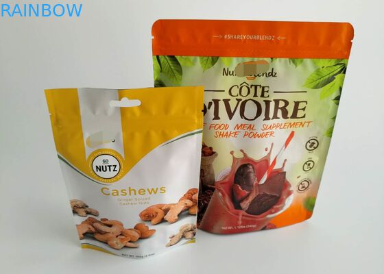 Hạt Chia hữu cơ Snack Snack Thực phẩm Bao bì Túi In ống đồng với Zipper