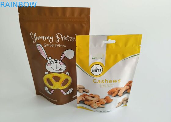 Hạt Chia hữu cơ Snack Snack Thực phẩm Bao bì Túi In ống đồng với Zipper