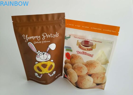 Nhôm Lá Cá Thực phẩm Túi nhựa Bao bì In ống đồng với Zipper