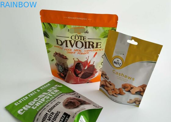 Thực phẩm khô Túi nhựa Bao bì Matt Cookie Mylar Lá Túi để lưu trữ lâu dài