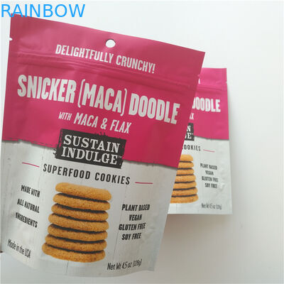 Túi nhựa Snack Bao bì Logo Logo tùy chỉnh Mylar Doypack cho khoai tây chiên / Bánh quy