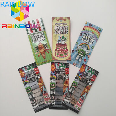 Mini Mylar Ziplock Túi, Bao bì thực phẩm Mylar Xe đẩy kỳ lạ Vape Cartridge Hologpson