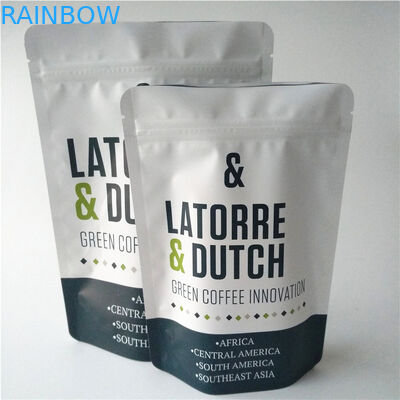 Túi trà có thể đóng gói Bao bì bằng nhôm Lá đứng lên Túi cà phê có van