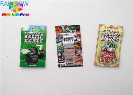 Nhôm Lá Zip Khóa Túi nhựa Thực phẩm Bao bì Túi Kích cỡ tùy chỉnh với vết rách