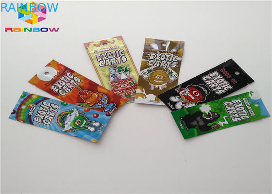 Nhôm Lá Zip Khóa Túi nhựa Thực phẩm Bao bì Túi Kích cỡ tùy chỉnh với vết rách