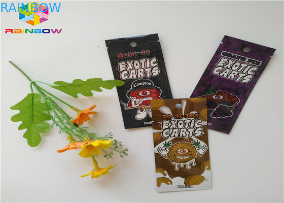 Nhôm Lá Zip Khóa Túi nhựa Thực phẩm Bao bì Túi Kích cỡ tùy chỉnh với vết rách