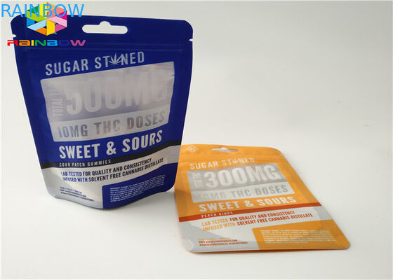 Nhôm Lá Zip Khóa Túi nhựa Thực phẩm Bao bì Túi Kích cỡ tùy chỉnh với vết rách