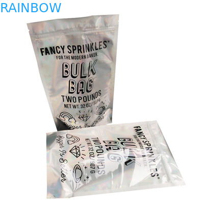 Bao bì Hologpson Đứng lên Zipper Túi Túi Tùy chỉnh In bằng nhựa