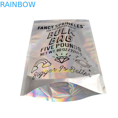 Bao bì Hologpson Đứng lên Zipper Túi Túi Tùy chỉnh In bằng nhựa