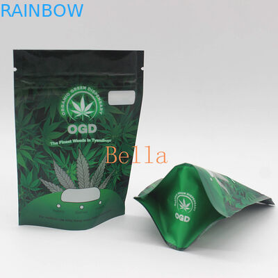 Rõ ràng Mặt trước Túi nhựa Zip CBD Frog Chew Gummies Gói Túi đựng