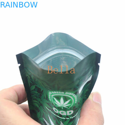 Rõ ràng Mặt trước Túi nhựa Zip CBD Frog Chew Gummies Gói Túi đựng