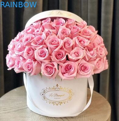 Hộp giấy tái chế không thấm nước Bao bì hộp các tông hoa tròn có logo