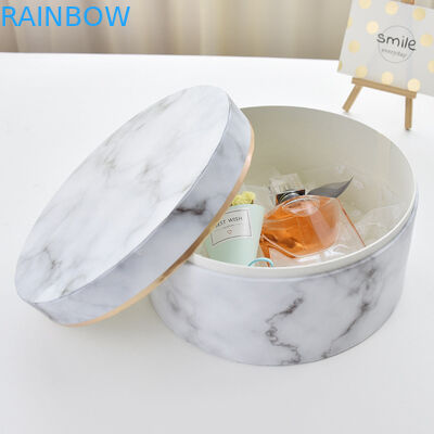 Hộp giấy tái chế không thấm nước Bao bì hộp các tông hoa tròn có logo