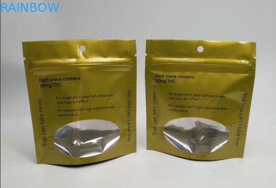 Mùi Ziplock đứng lên Túi dầu Weed Hemp Nhựa cho Edibles Gummy Bears Candy
