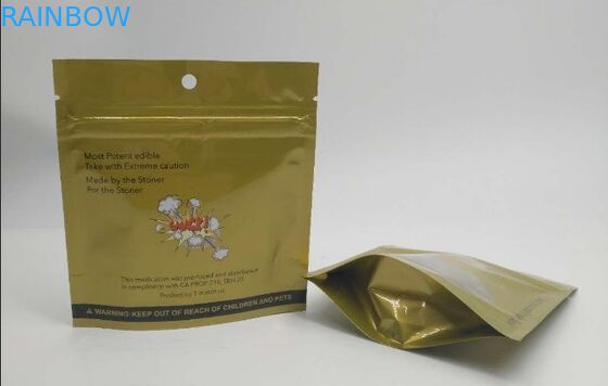 Mùi Ziplock đứng lên Túi dầu Weed Hemp Nhựa cho Edibles Gummy Bears Candy