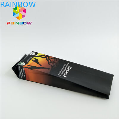 Giấy kraft bên Gusset đứng lên túi cà phê, túi nhựa kín