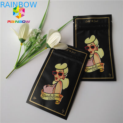 New product custom printed smell proof flavored cbd blunt wrapper hemp wraps empty packaging bag
