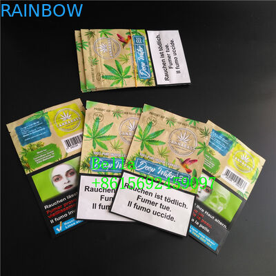 Clear Window Stand Up Zipper Túi In tùy chỉnh cho trà thảo mộc CBD Powerfood