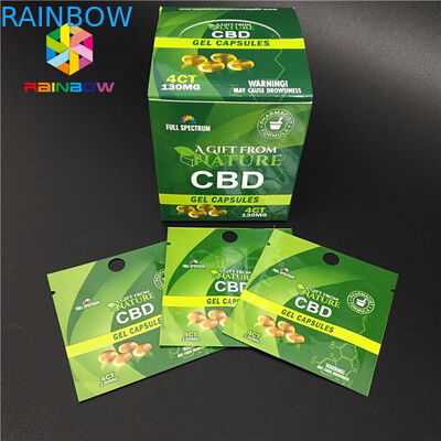 Túi nhựa bằng chứng trẻ em Bao bì đóng gói Ziplock Mylar Túi CBD Hemp Weed Gói