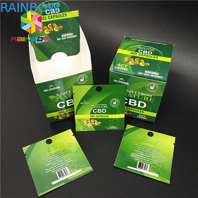 Túi nhựa bằng chứng trẻ em Bao bì đóng gói Ziplock Mylar Túi CBD Hemp Weed Gói