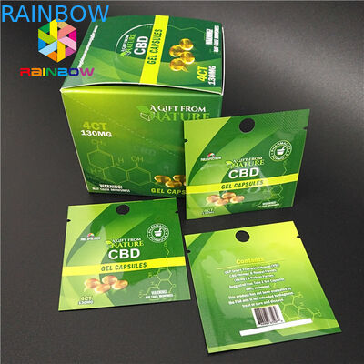 Túi nhựa bằng chứng trẻ em Bao bì đóng gói Ziplock Mylar Túi CBD Hemp Weed Gói