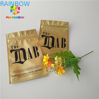 Gold Royal Kratom Bali Foil Ziplock Túi đóng gói, Túi đứng lên Túi đựng bột