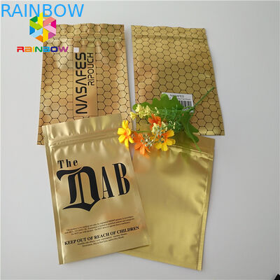 Gold Royal Kratom Bali Foil Ziplock Túi đóng gói, Túi đứng lên Túi đựng bột