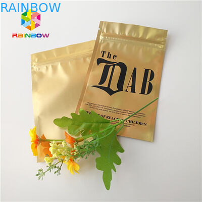 Gold Royal Kratom Bali Foil Ziplock Túi đóng gói, Túi đứng lên Túi đựng bột