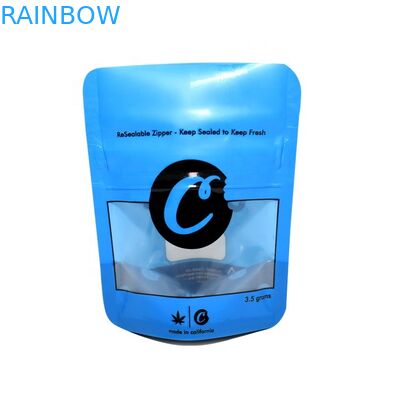 Bao bì in túi giấy có thể đóng lại 3,5 gram Bánh quy Túi có mùi bằng Ziplock