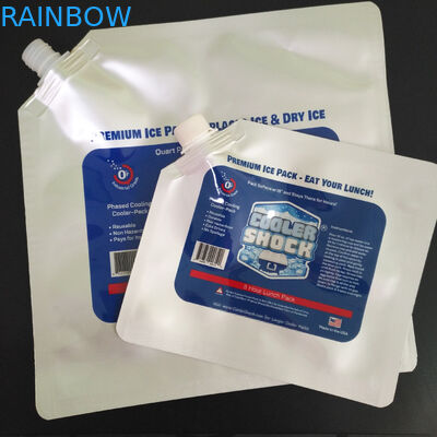 Shock Ice Spout Túi Bao bì Túi nhôm Lá làm mát Tùy chỉnh cho Thực phẩm đông lạnh