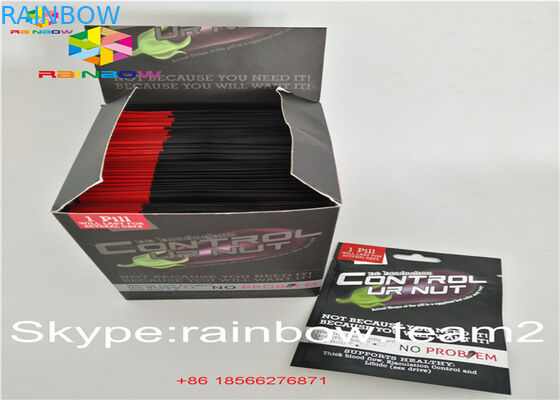 Bằng chứng trẻ em Zipper Nhôm Lá đứng lên Túi CBD / Hộp đóng gói cho đường bột