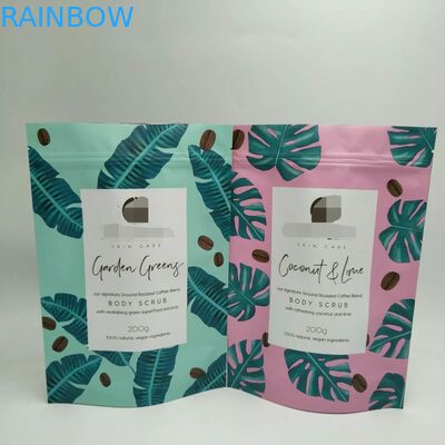 Túi trà bằng nhựa hình ba chiều Bao bì Cà phê Eco Food Food với một mặt rõ ràng