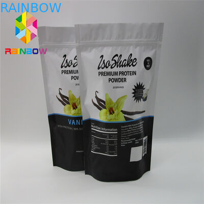 Túi nhựa có thể tái chế Bao bì Nhôm Lá Trà Thực phẩm Túi Ziplock cho Bột Protein