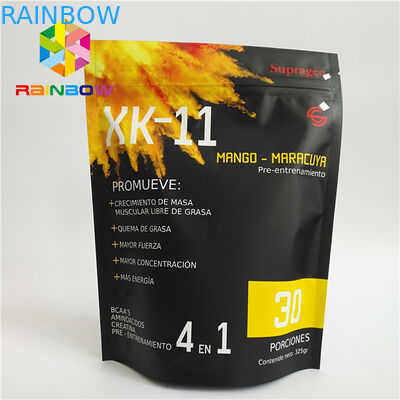 Túi nhựa có thể tái chế Bao bì Nhôm Lá Trà Thực phẩm Túi Ziplock cho Bột Protein