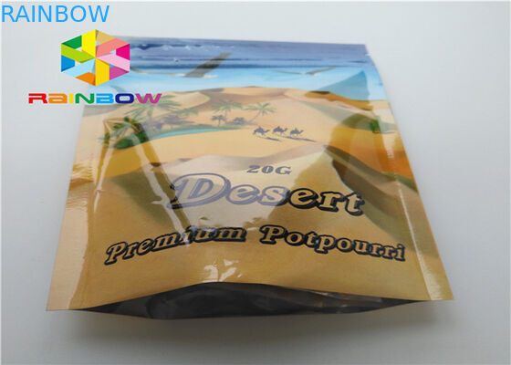 Túi đóng gói Ziplock nhỏ, túi nhôm lá cho thuốc thảo dược năng lượng nhang