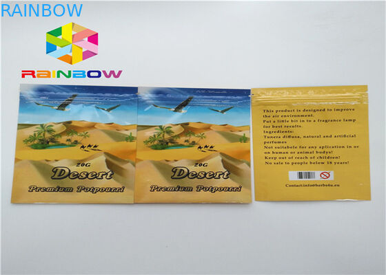 Túi đóng gói Ziplock nhỏ, túi nhôm lá cho thuốc thảo dược năng lượng nhang