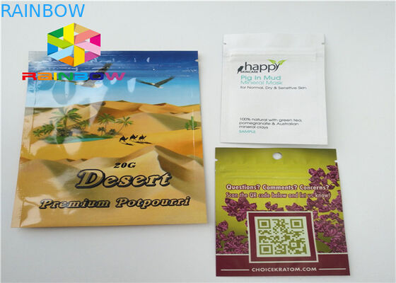 Túi hương thảo dược Túi nhựa Bao bì Kratom Túi năng lượng Thuốc khóa kéo