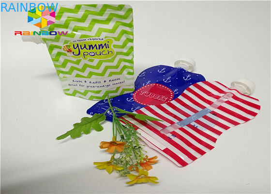 Lá nhôm đứng lên Túi Spout Bao bì In tùy chỉnh 120ml nhựa