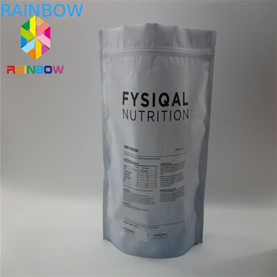 Zipper Túi có thể đóng lại Túi nhựa Bao bì hai mặt mờ vàng phẳng Thực phẩm an toàn Túi