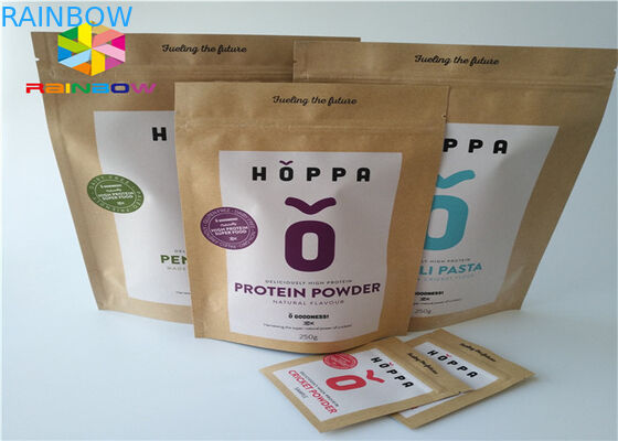 Giấy kraft Túi giấy tùy chỉnh Nhôm Lá Mylar Ziplock Moisture Barrier