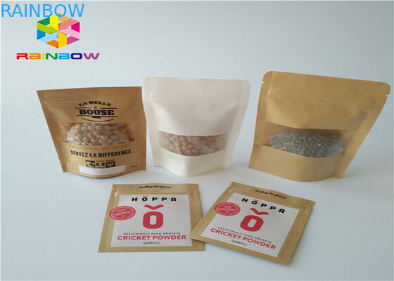 Giấy kraft Túi giấy tùy chỉnh Nhôm Lá Mylar Ziplock Moisture Barrier