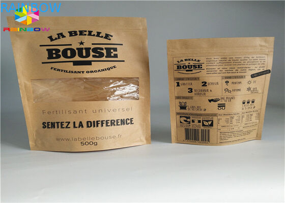 Giấy kraft Túi giấy tùy chỉnh Nhôm Lá Mylar Ziplock Moisture Barrier