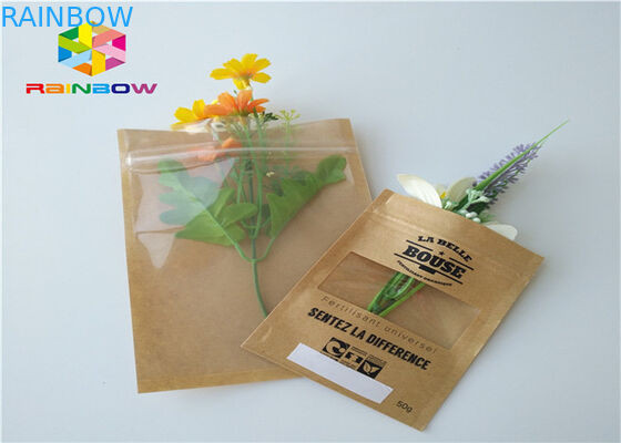 Giấy kraft Túi giấy tùy chỉnh Nhôm Lá Mylar Ziplock Moisture Barrier