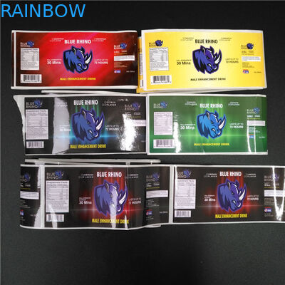 PVC trong suốt tay áo nhãn hiệu mã vạch kim loại ba chiều cho hộp / chai thuốc