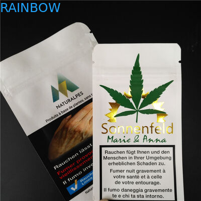 THC CBD Gummies Bao bì thảo dược Bao bì có thể phân hủy sinh học Túi giấy trắng