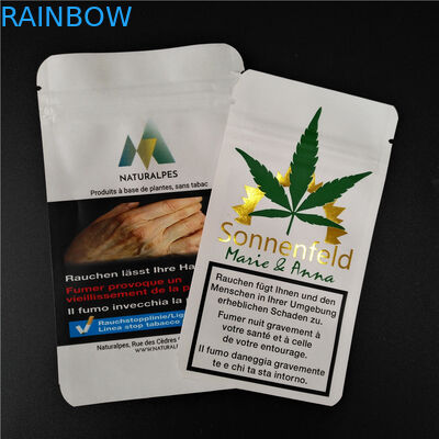 THC CBD Gummies Bao bì thảo dược Bao bì có thể phân hủy sinh học Túi giấy trắng