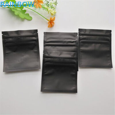 Bằng chứng trẻ em Mylar Zip Lock Túi nhựa Matte Black Gummy Candy Weed Bao bì